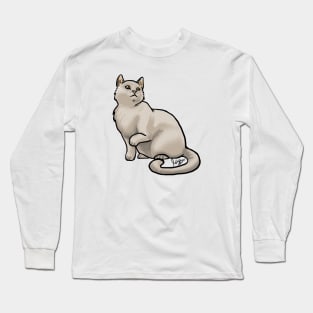 Cat - European Shorthair - Tan Long Sleeve T-Shirt